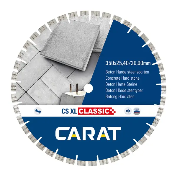 Carat Diamantzaag beton CSC xl Ø 350 mm, asgat 25,40/20,00 mm - CSCXL35042