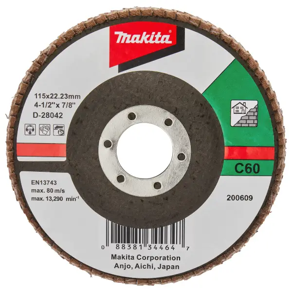 Makita 115mm Lamellenschuurschijf C60 - D-28042