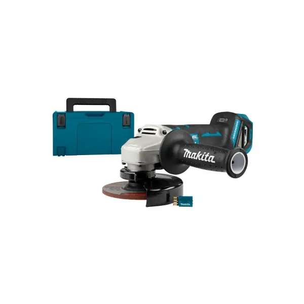 Makita DGA518ZJU Accu Haakse Slijper 125mm AWS 18V Basic Body in Mbox
