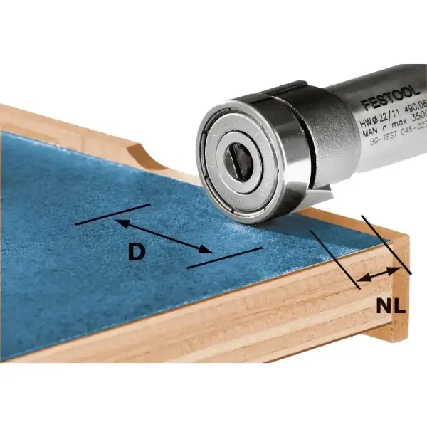 Festool HW/KLS D22/8-OFK 500 Freesbit Kantenfrees + lager 22,0x8,0mm - 490565
