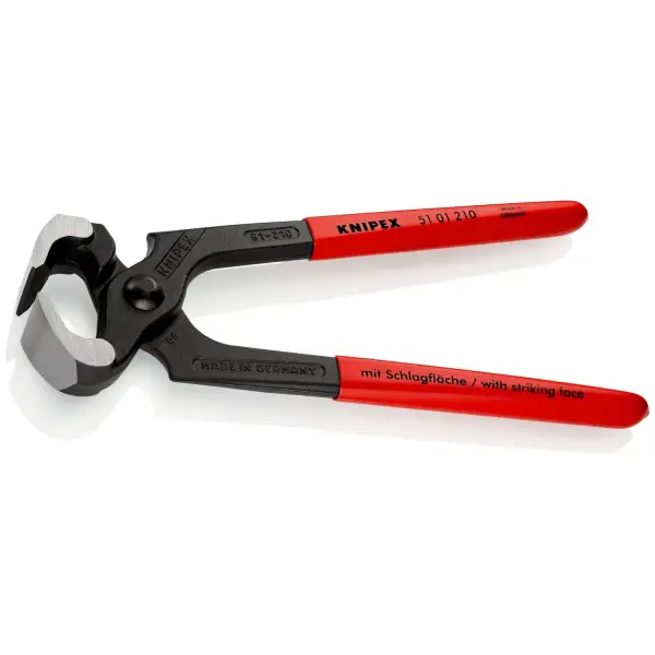 Knipex 210mm Nijptang met hamerkop - 51 01 210