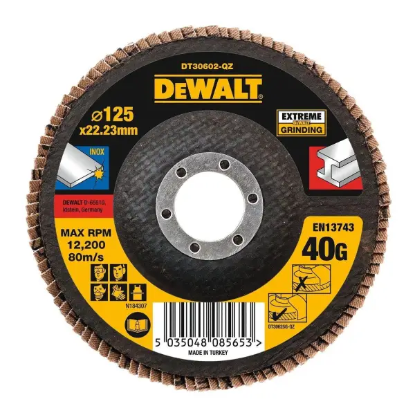 DeWALT K40 125mm Lamellenschijf EXTREME - DT30602