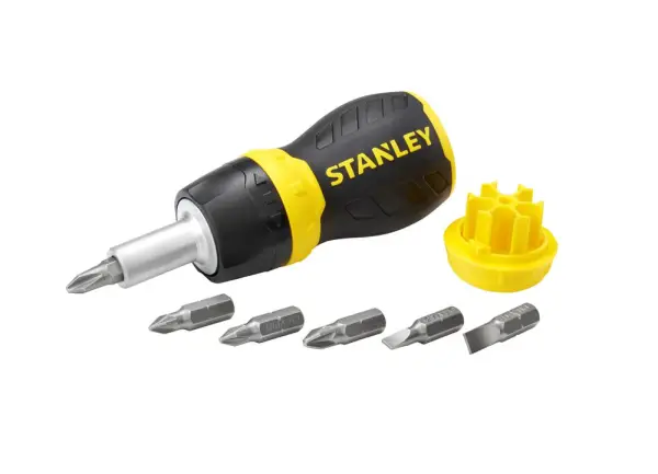 Stanley Multibit Stubby Schroevendraaier Ratel - 0-66-358