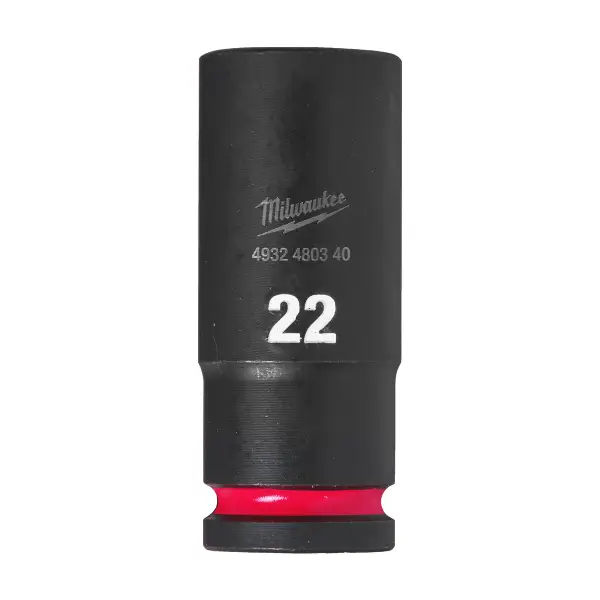 Milwaukee Dop SHOCKWAVE 1/2" lang 22mm - 4932480340