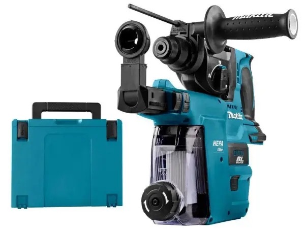 Makita DHR242ZJW Accu combihamer SDS-Plus 2,0J + stofafzuiging 18V Basic Body in Mbox