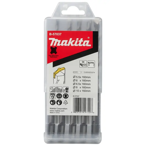 Makita 5-delig Betonboorset - B2S: - B-57037