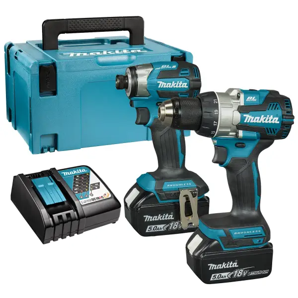 Makita DLX2527TJ Accu combiset 2-delig (DDF489 + DTD173) 18V 5.0Ah in Mbox