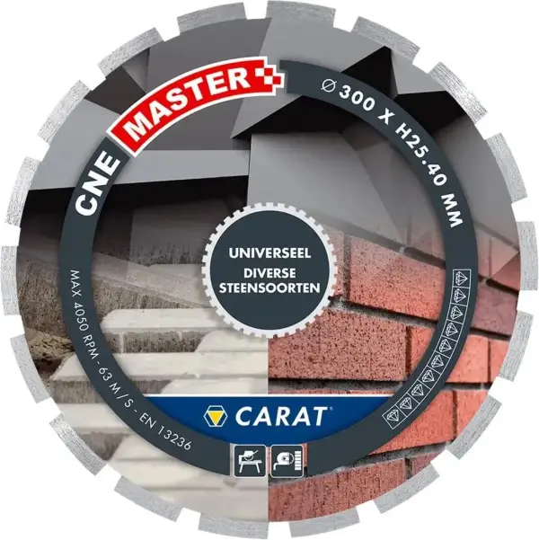 Carat 350x25,4mm MASTER Diamantzaag universeel - CNE - CNEM350400