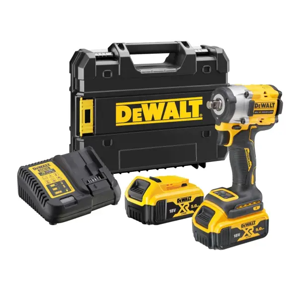 DeWALT DCF921P2T Accu slagmoersleutel 406Nm 1/2" frictiering 18V XR 5.0Ah in TSTAK