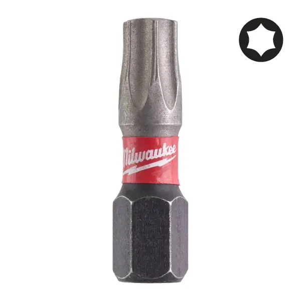 Milwaukee TX30 x 25 mm IMPACT DUTY schroefbits (2 stuks) - SHOCKWAVE™ - 4932430885