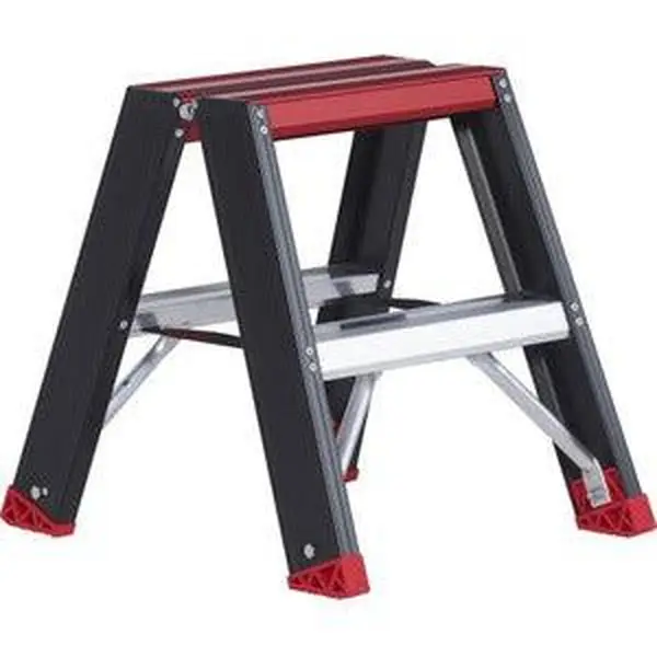 Altrex 2 x 2 treden 45 cm stahoogte Taurus Dubbel oploopbare trap - 192502