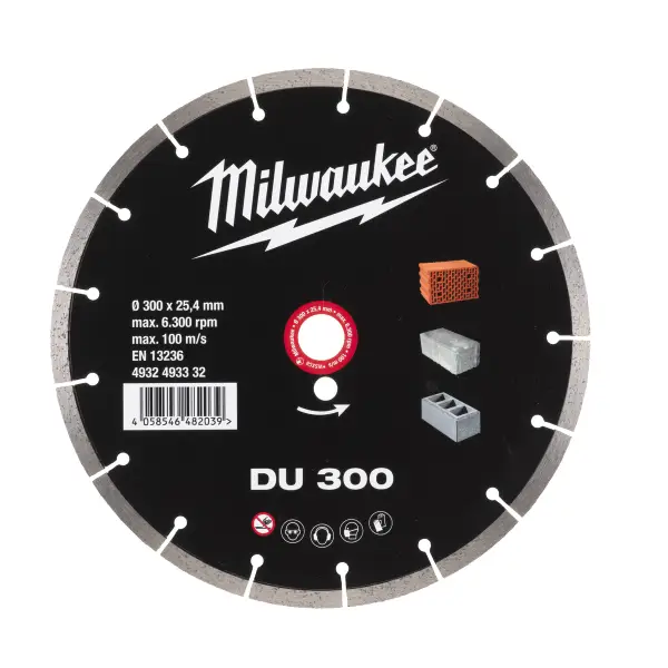 Milwaukee DU 300 x 25,4 x 2,3 mm Diamantschijf - 4932493332