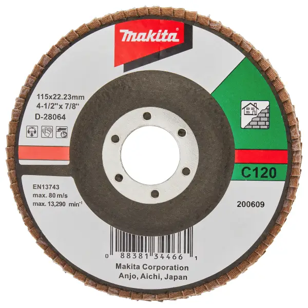 Makita 115mm Lamellenschuurschijf C120 - D-28064