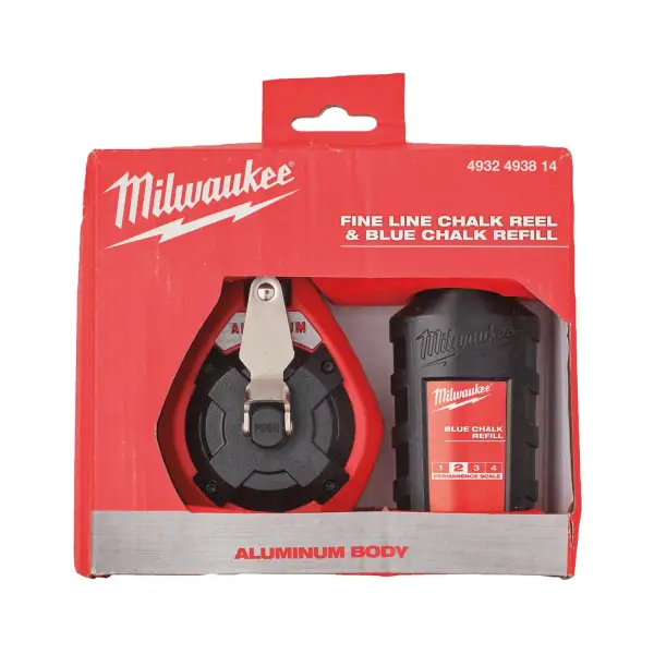 Milwaukee 30m Slaglijnmolen smalle lijn + blauw krijt - 4932493814