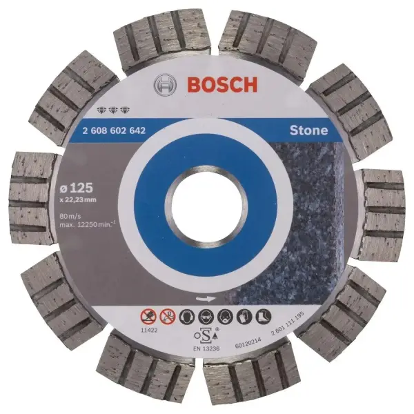 Bosch 125x22,23mm Best for Stone Diamantdoorslijpschijf - Professional - 2608602642