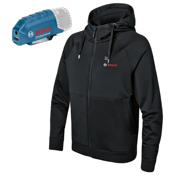 Bosch Professional PRO GHH 12+18V XA S Verwarmde hoody zwart - 06188000EP