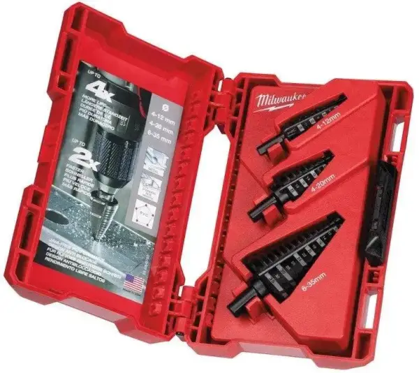 Milwaukee 3-delig Stappenboorset - 48899399