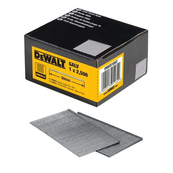 DeWALT 1.5x50mm 16 Gauge GAL Spijkers (2500 stuks) - DNBSB1650Z