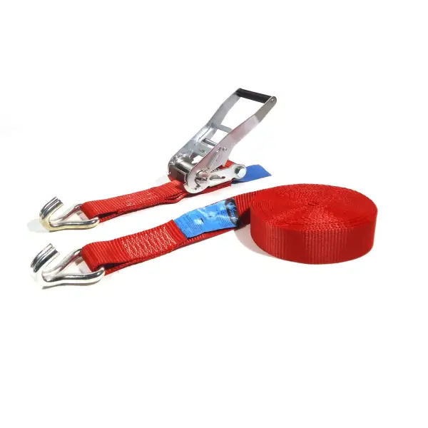 Little Jumbo 50mm x 9m Spanband J-haak met ratel rood - 1850508500