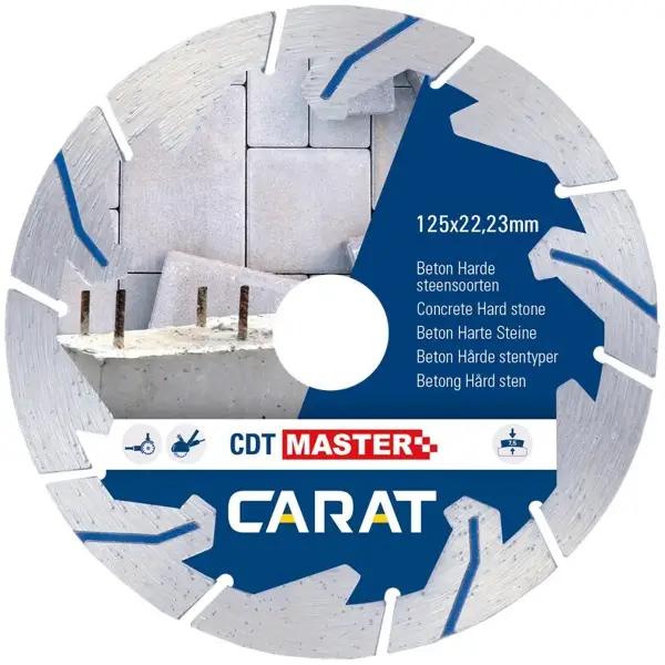 Carat Diamantzaag beton turbo CDTM Ø 180 mm, asgat 22,23 mm - CDTM180300
