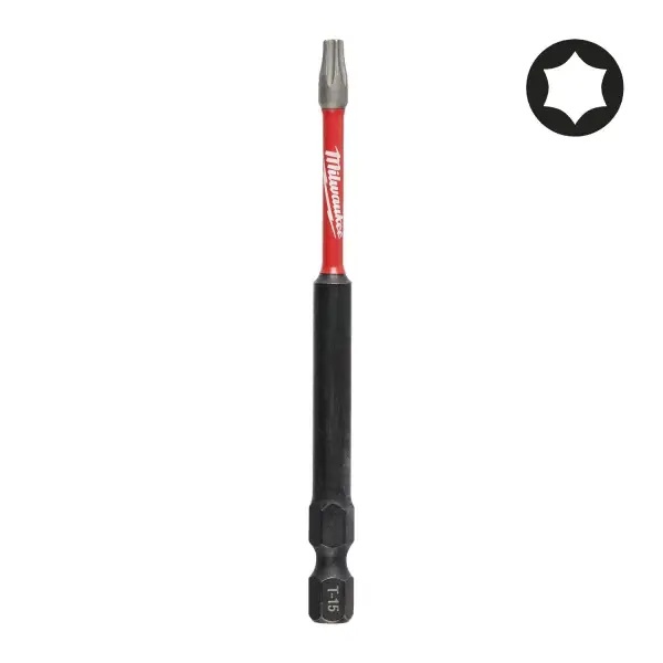 Milwaukee SHOCKWAVE™ TX15 x 90 mm Schroefbit (1 stuk) - 4932471571