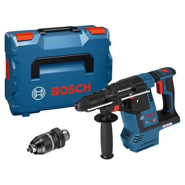 Bosch Professional GBH 18V-26 F Accu combihamer SDS-Plus 2,6J + snelwisselboorkop 18V Basic Body in L-Boxx - 0611910001