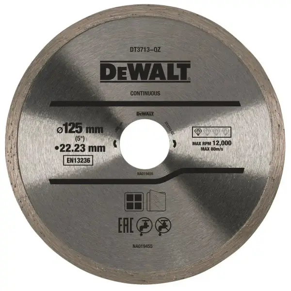 DeWALT 125x22,23mm Diamantzaagblad Volband - DT3713