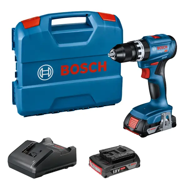 Bosch Professional PRO GSB 18V-45 Accu klop-/schroefboormachine 2x 2.0Ah - 06019K3302