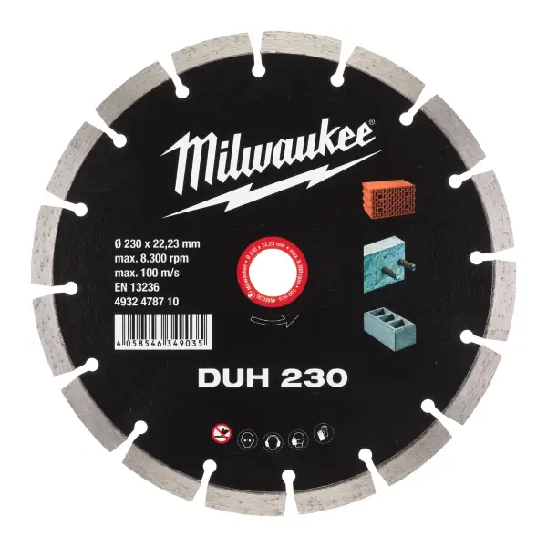 Milwaukee DUH 230 x 22,23 x 2,6 mm Diamantschijf - CIS Professional - 4932478710