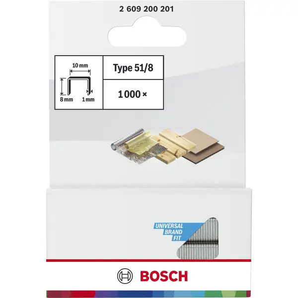 Bosch 8 mm 10,0 x 1,0 mm type 51 Nieten | 1000 stuks - Professional - 2609200201