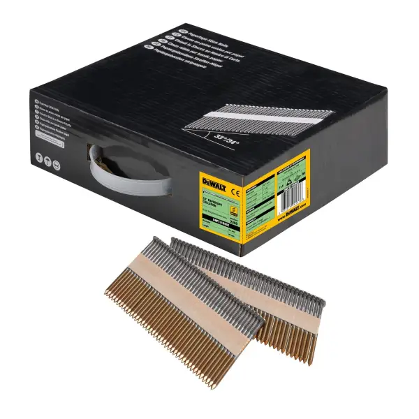 DeWALT 3.1x90mm 33º Papiergebonden Spijkers Helder / Geringd (2200 stuks) - DNPT31R90Z