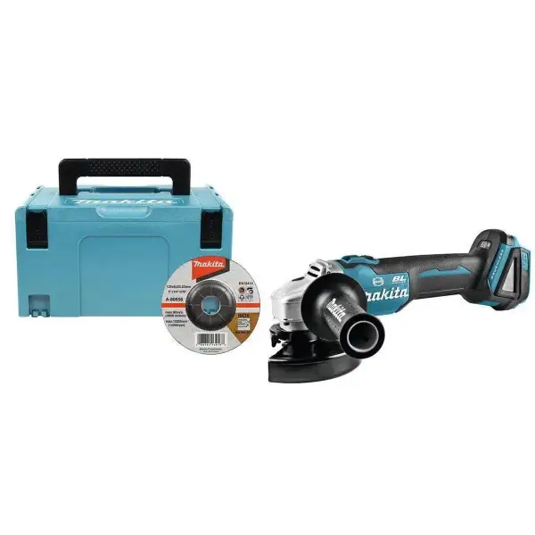 Makita DGA506ZJ Accu Haakse Slijper 125mm 18V Basic Body in Mbox
