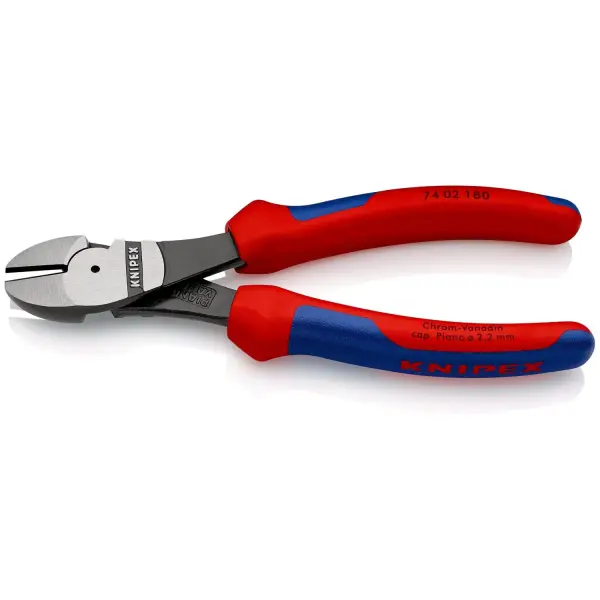 Knipex 180mm Kracht-Zijsnijtang Gepolijst Comfort - 74 02 180