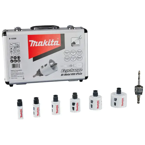 Makita 7-delig Ezychange gatzaagset hout/metaal - E-12326