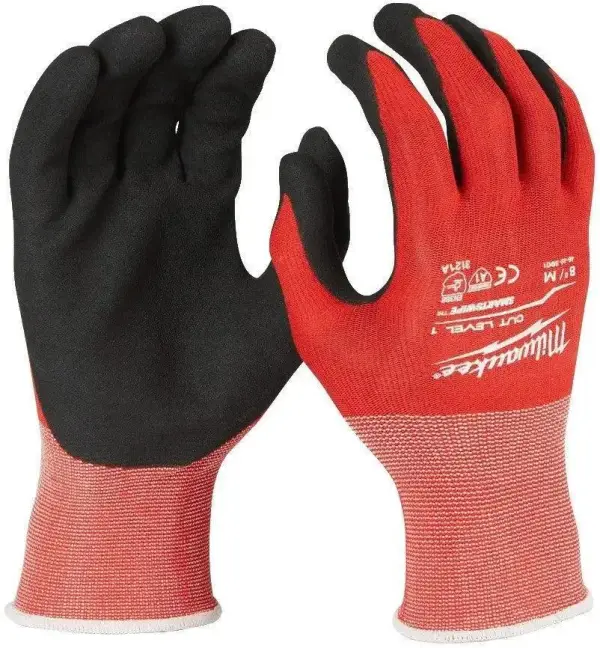 Milwaukee M / 8 Snijklasse 1gedimde handschoenen. Cut Niveau 1 Gloves - 1pc - 4932471416