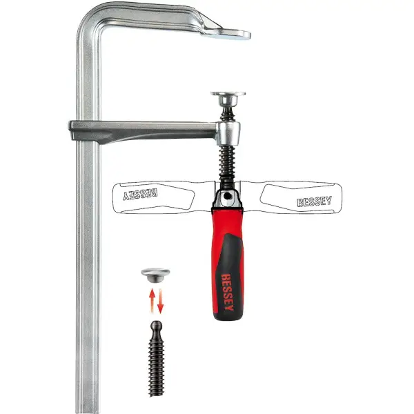 Bessey Lijmtang Klapgreep GZ-KG 600/120 - GZ60-12KG
