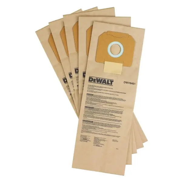 DeWALT Papieren opvangzak (5 stuks) - DWV9401