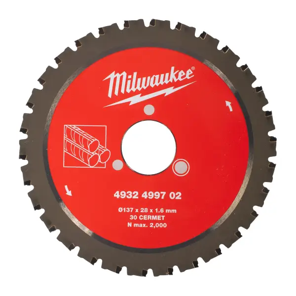 Milwaukee Cirkelzaagblad betonstaal 137 x 28 x 1,6 mm 30T - 4932499702