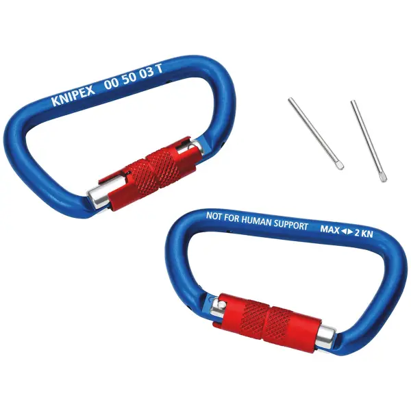 Knipex 82 mm Karabijnhaak 2 stuks - 00 50 03 T BK