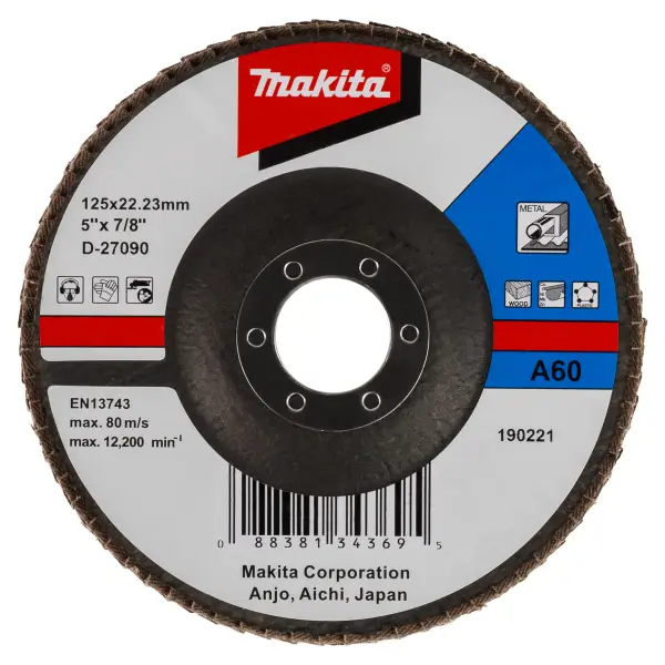 Makita A60 125mm Lamellenschuurschijf - D-27090