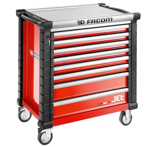 Facom Gereedschapswagen Rood met 8 laden M4 - JET - JET.8M4A