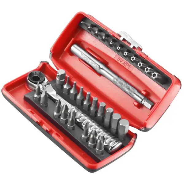 Facom 31-delig Bitset 1/4" met Compacte Ratel en Bithouder - R.PEJ31PB