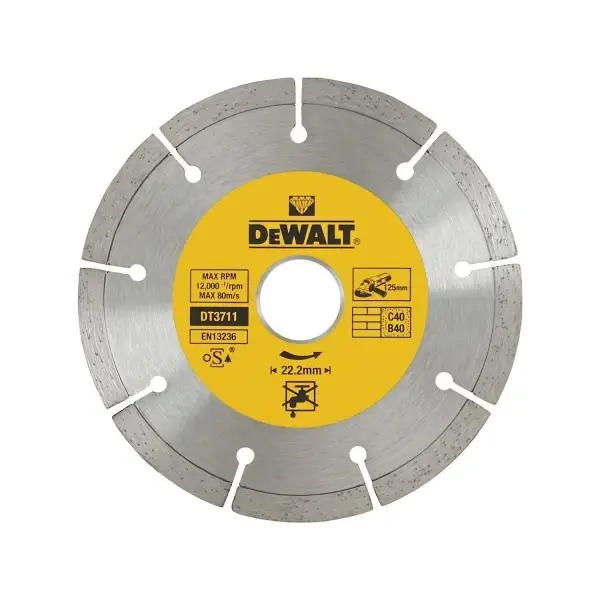 DeWALT 125x22,23mm Diamantschijf Gesegmenteerd - DT3711