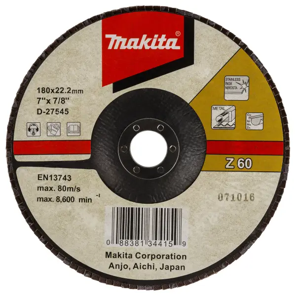 Makita Z60 180mm Lamellenschuurschijf - D-27545