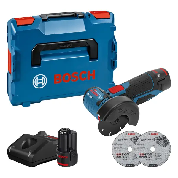 Bosch Professional GWS 12V-76 Accu slijper 76mm 12V 3.0Ah in L-Boxx - 06019F200B
