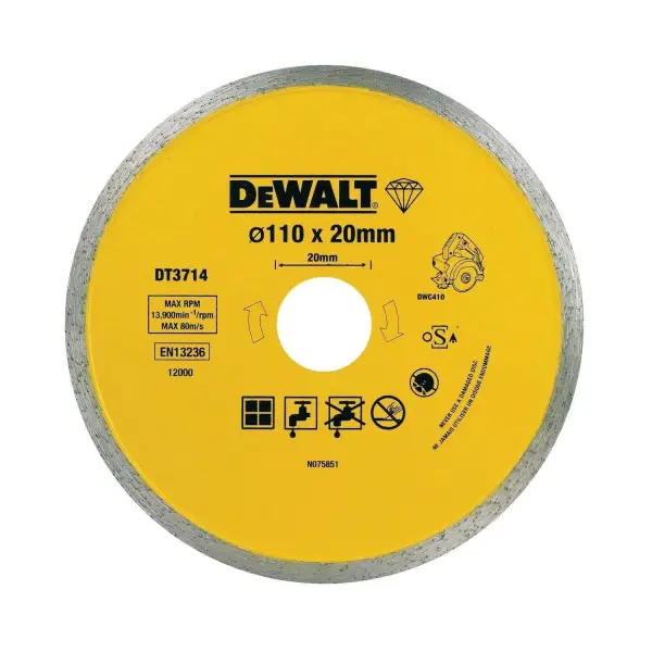 DeWALT 110 x 20mm Diamantzaagblad - DT3714