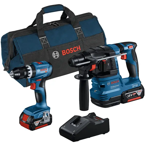 Bosch Professional PRO Accu combiset 2-delig (GBH 18V-22 + GSB 18V-45) 2x 4.0Ah - 0615A50039