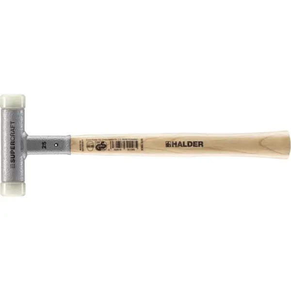 Halder Ø25 mm SUPERCRAFT 3366 Terugslagvrije hamer hickory Nylon - 3366.025