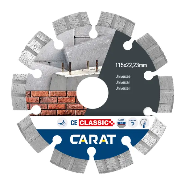 Carat Diamantzaag universeel CEC Ø 115 mm, asgat 22,23 mm - CEC1153000