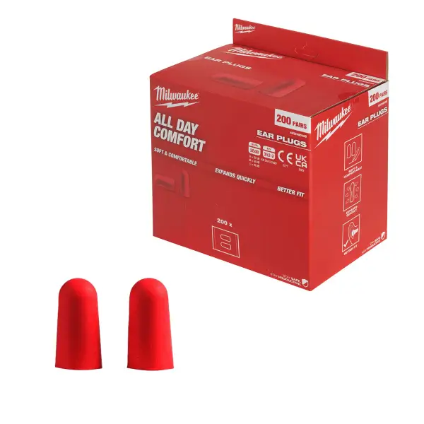 Milwaukee Schuimrubberen Oordoppen - 200 paar - 4932480465